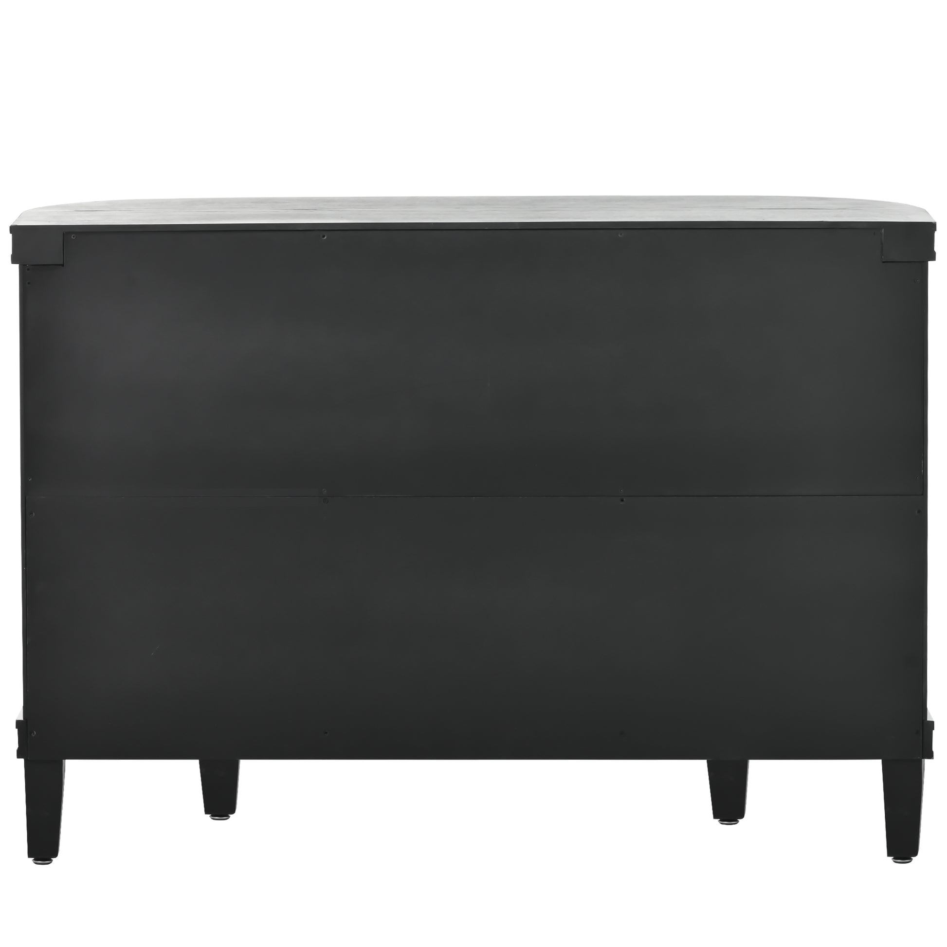 Accent Storage Cabinet Sideboard Wooden Cabinet With Antique Pattern Doors For Hallway, Entryway, Living Room Black Mdf