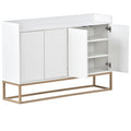 Modern Sideboard Elegant Buffet Cabinet With Large Storage Space For Dining Room, Entryway White White Particle Board