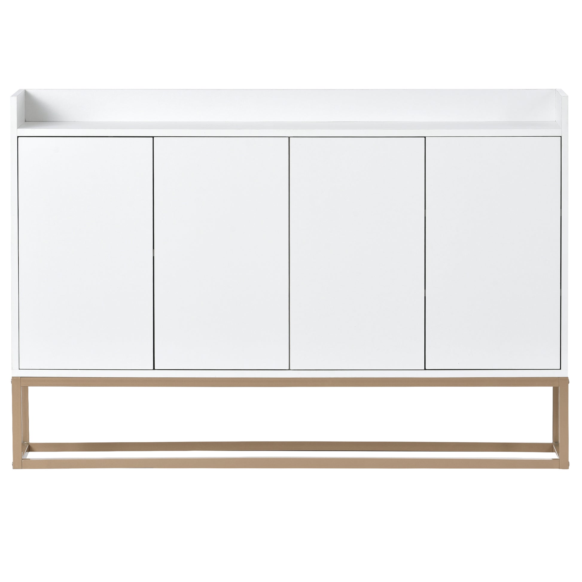 Modern Sideboard Elegant Buffet Cabinet With Large Storage Space For Dining Room, Entryway White White Particle Board