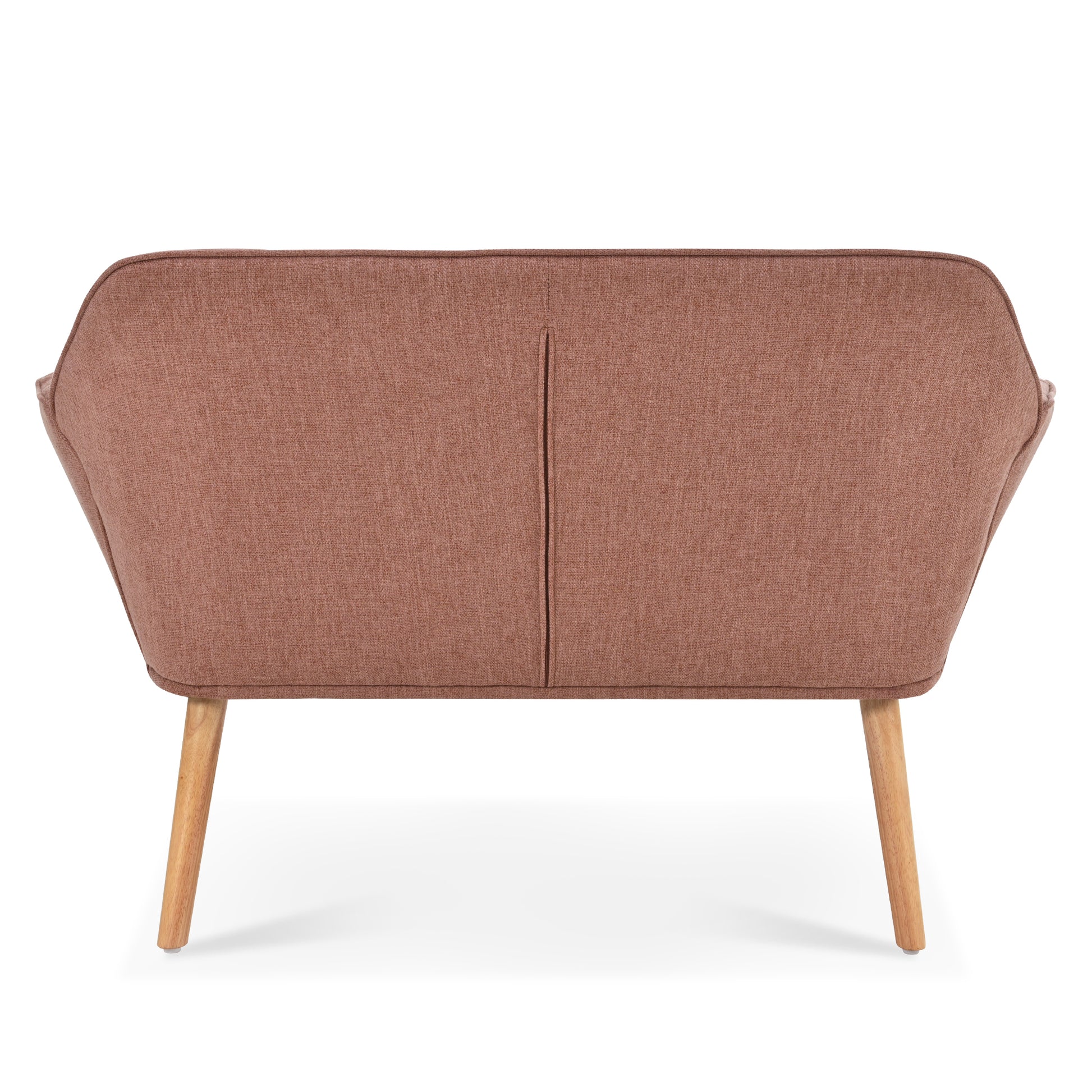 50 "W Beautiful Seat, Comfy Loveseat Sofa With 2 Pillows, Small Couch 2 Seater Sofa For Living Room, Bedroom, Apartment, Pink Pink Polyester Fabric