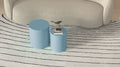 Upgrade Mdf Nesting Table Set Of 2, Mutifunctional For Living Room Small Space,No Need Assembly,Baby Blue Blue Mdf