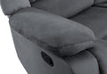 Transitional Microfiber Fabric Upholstered Sofa Gray Foam Fabric