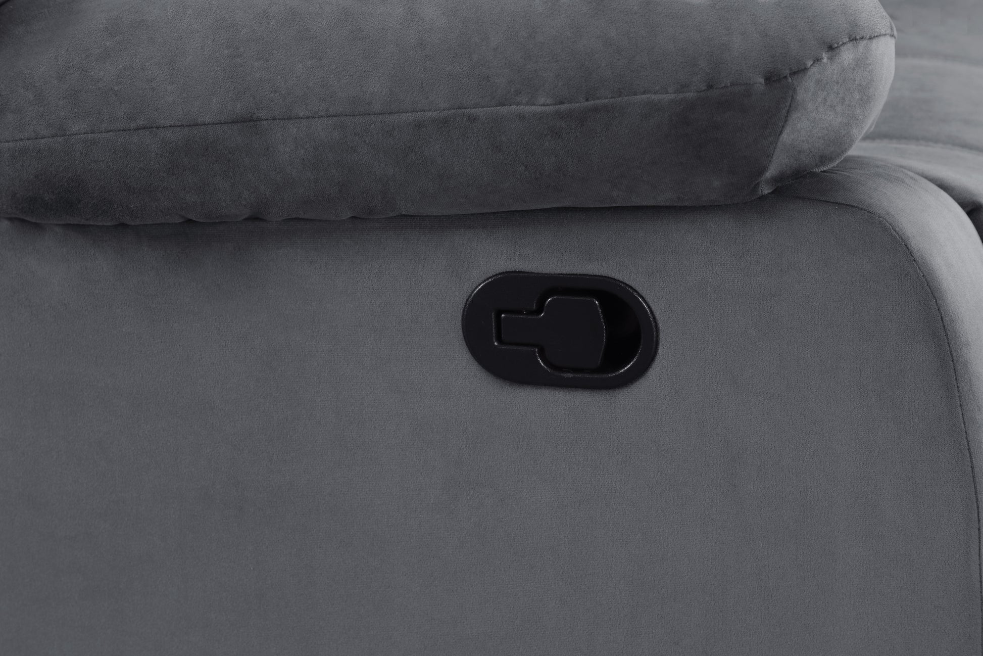 Transitional Microfiber Fabric Upholstered Sofa Gray Foam Fabric