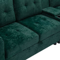 United We Win Storage Sofa Living Room Sofa Cozy Sectional Sofa Emerald Polyester