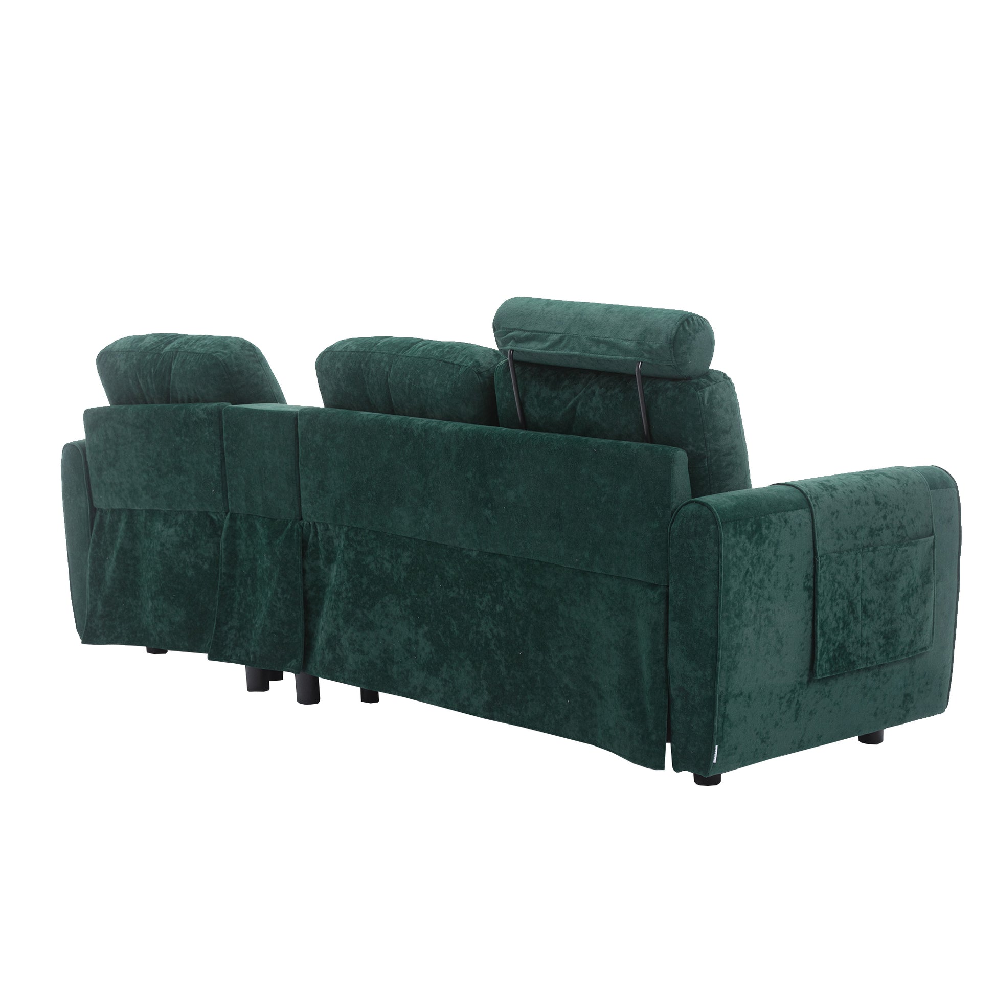 United We Win Storage Sofa Living Room Sofa Cozy Sectional Sofa Emerald Polyester