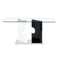 Large Modern Minimalist Rectangular Glass Dining Table For 6 8 With 0.39