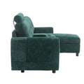 United We Win Storage Sofa Living Room Sofa Cozy Sectional Sofa Emerald Polyester