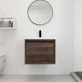 Bathroom Cabinet With Sink,Soft Close Doors,Float california walnut-2-bathroom-wall