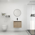Bathroom Cabinet With Sink,Soft Close Doors,Float imitative oak-2-bathroom-wall
