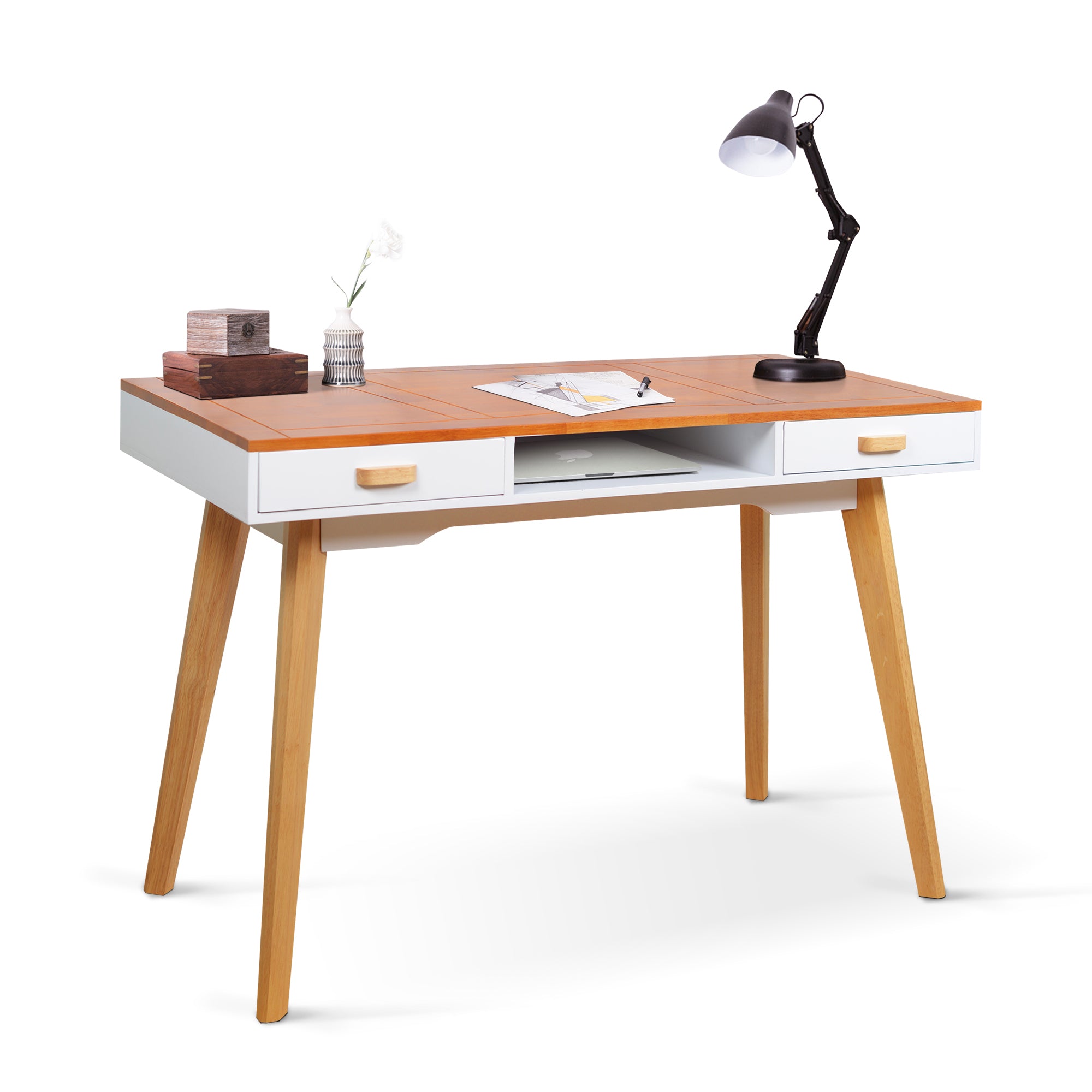 Wooden Writing Desk For Office,Solid Wood Computer Table For Home ,Sim