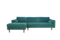 Anderson Laf Sectional Turquoise Blue Upholstered