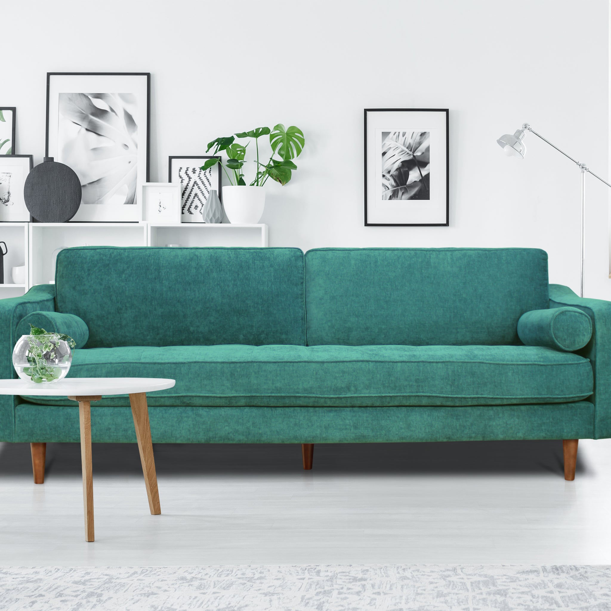 Anderson Sofa Turquoise Green Upholstered