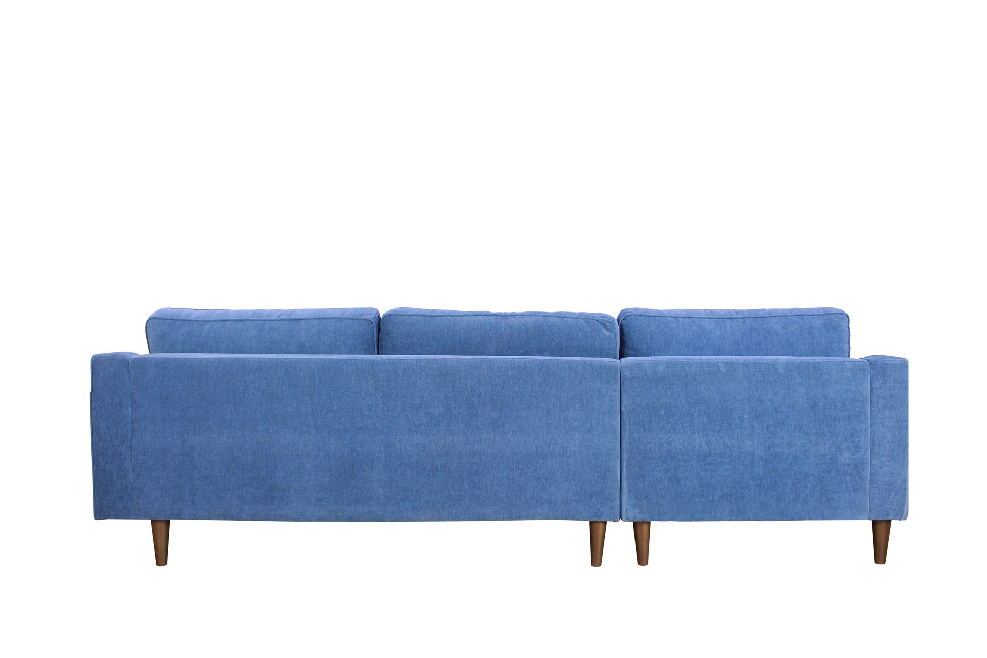 Anderson Laf Sectional Denim Blue Blue Upholstered