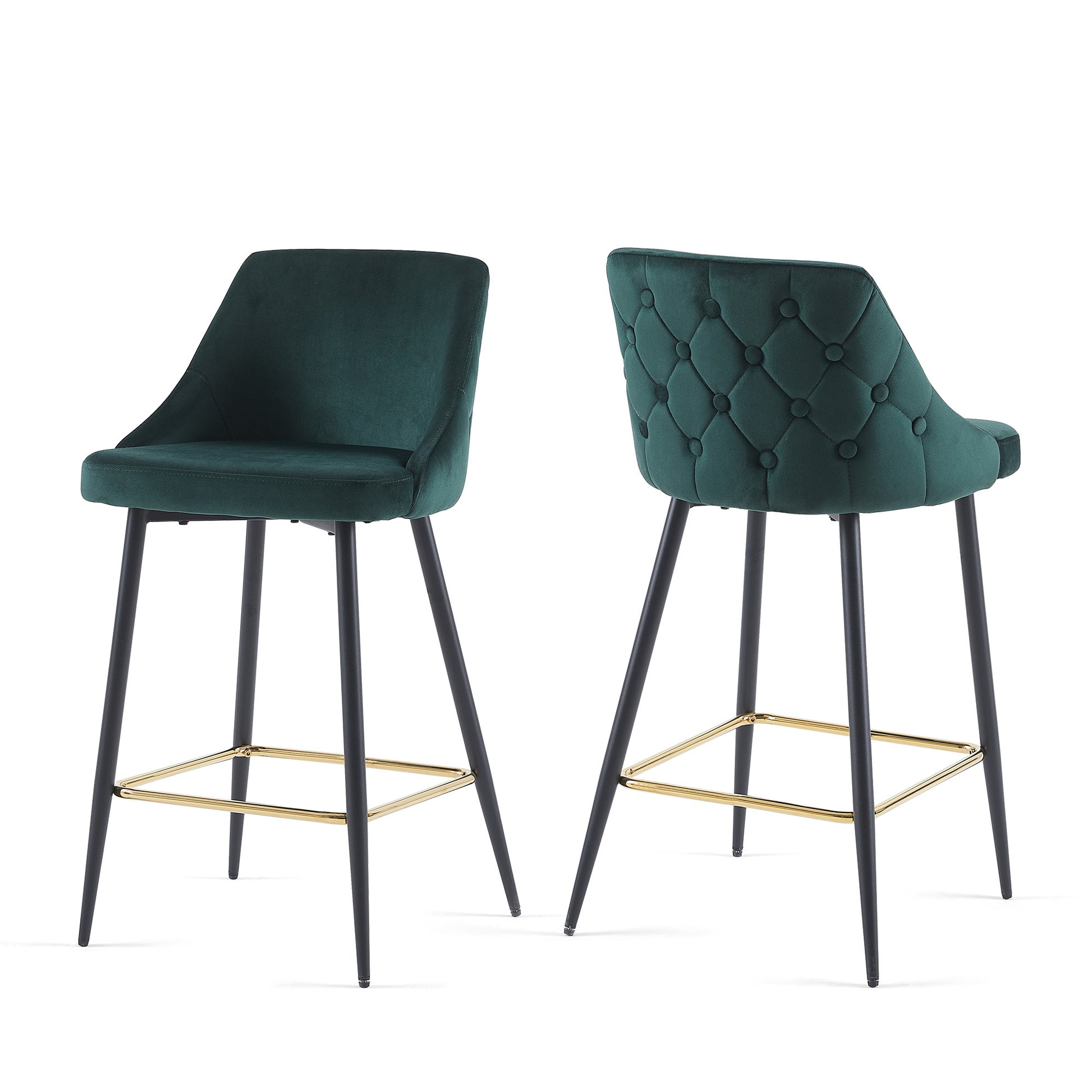 Green Velvet Swivel Bar Chair Bar Stool And Metal Modern High Bar Furniture Commercial Furniture Green Dining Room Modern Foam Velvet