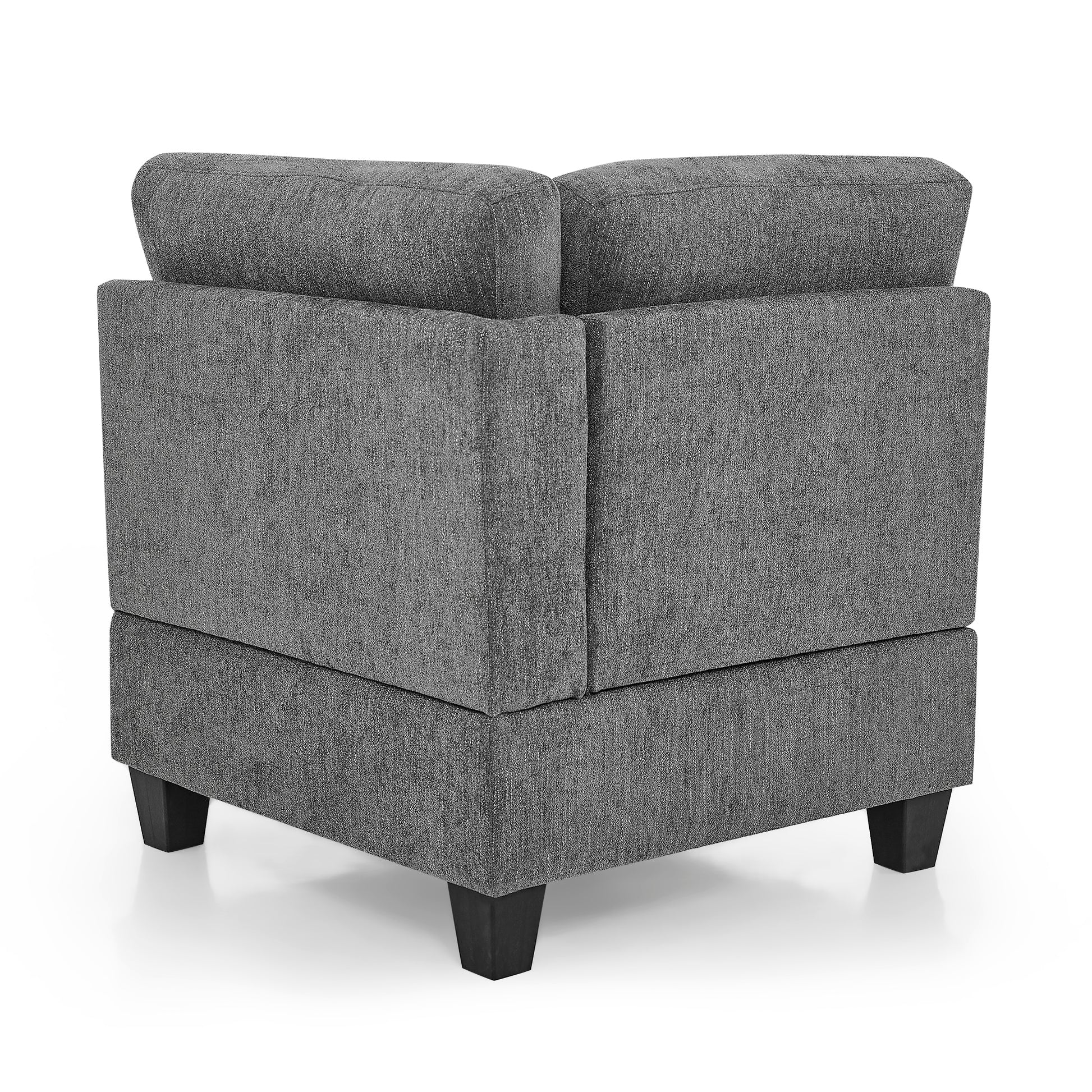 U Shape Modular Sectional Sofa,Diy Combination,Includes Four Single Chair And Two Corner,Grey Chenille Grey Chenille