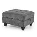 U Shape Modular Sectional Sofa,Diy Combination,Includes Four Single Chair And Two Corner,Grey Chenille Grey Chenille