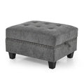 L Shape Modular Sectional Sofa,Diy Combination,Includes Three Single Chair And Three Corner ,Grey Chenille Grey Foam Chenille