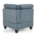 U Shape Modular Sectional Sofa,Diy Combination,Includes Four Single Chair And Two Corner,Navy Chenille Navy Chenille