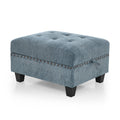 U Shape Modular Sectional Sofa,Diy Combination,Includes Four Single Chair And Two Corner,Navy Chenille Navy Chenille