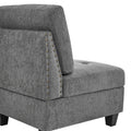 Corner Sofa For Modular Sectional,Grey Chenille 31.5