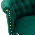Coolmore Swivel Bar Stools With Backrest Footrest With A Fixed Height Of 360 Degrees Emerald Solid Wood