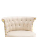 Coolmore Swivel Bar Stools With Backrest Footrest With A Fixed Height Of 360 Degrees Ivory Solid Wood