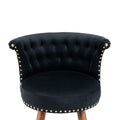 Coolmore Swivel Bar Stools With Backrest Footrest With A Fixed Height Of 360 Degrees Black Solid Wood