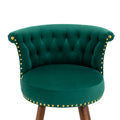 Coolmore Swivel Bar Stools With Backrest Footrest With A Fixed Height Of 360 Degrees Emerald Solid Wood