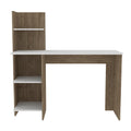 White And Pine 4 Shelf Writing Desk White Particle Board