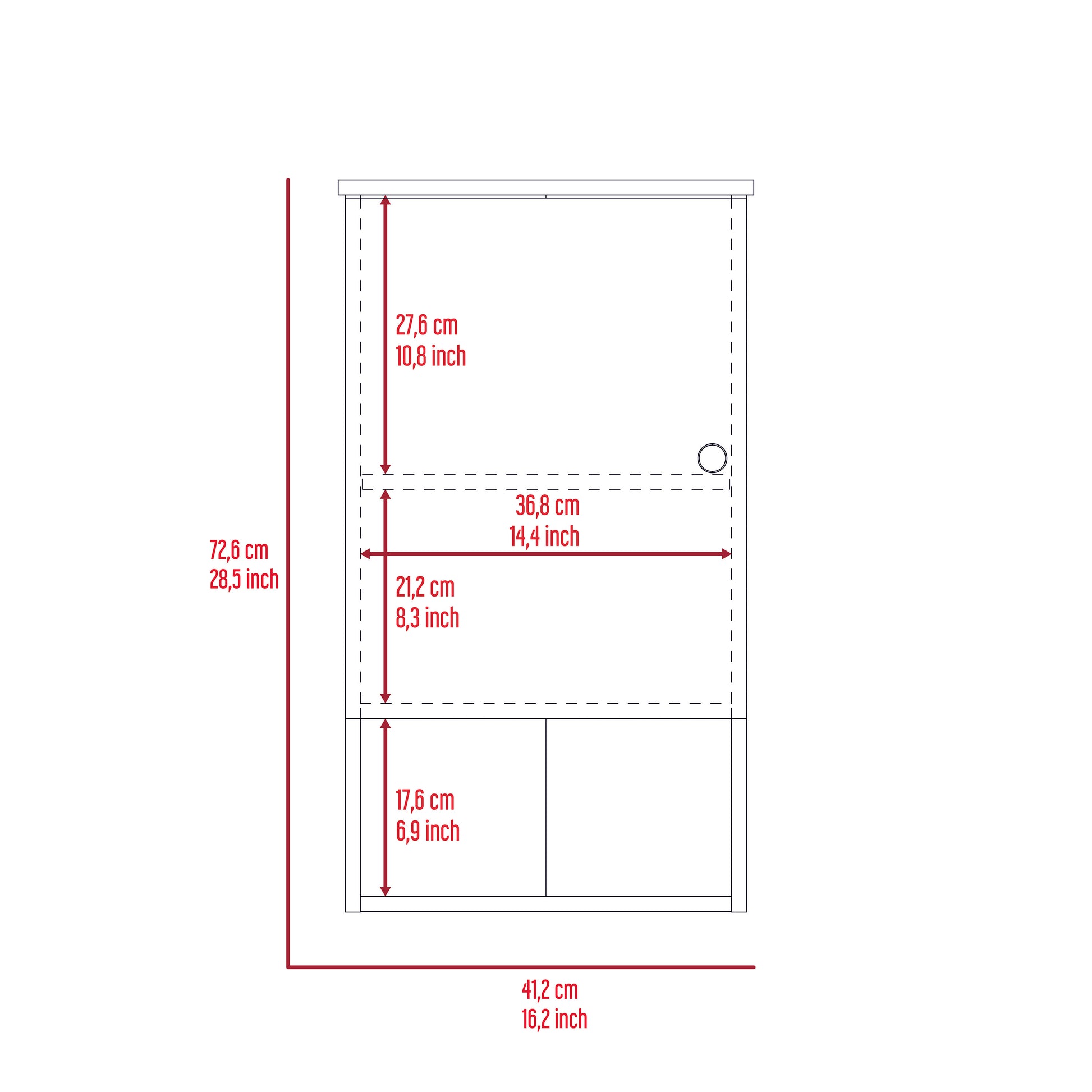 Light Oak And White 1 Shelf Medicine Cabinet White Particle Board