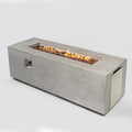 70Inch Concrete Large Fire Pit Table Light Gray Concrete