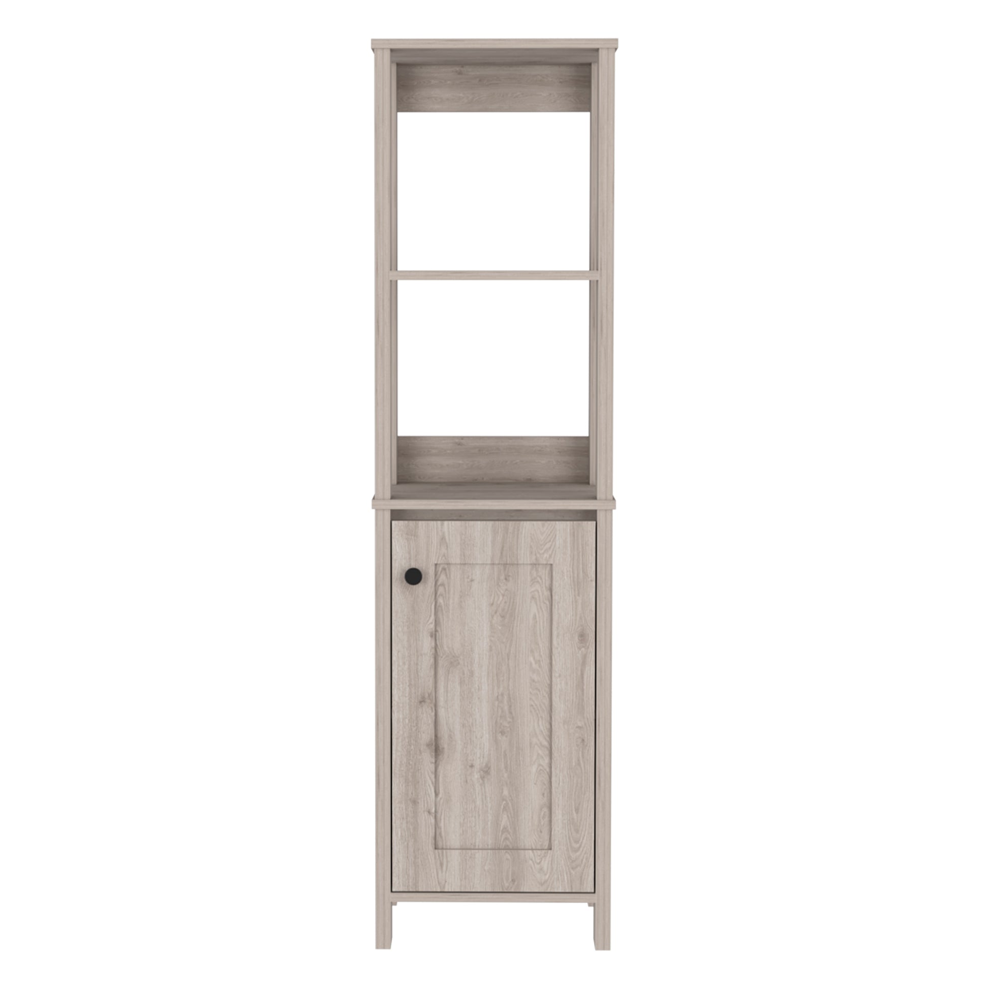 Hanover 4 Shelf Linen Cabinet Light Grey Light Gray Particle Board