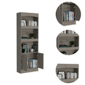 Shell Beach 1 Drawer 3 Shelf Bookcase Light Grey Light Gray Particle Board