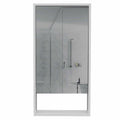 Burlington Rectangle Medicine Cabinet With Mirror White White Particle Board