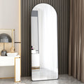 The 3St Generation Of Floor Mounted Full Length Mirrors. Aluminum Alloy Metal Frame Arched Wall Mirror, Bathroom Makeup Mirror, Bedroom Porch, Clothing Store, Wall Mounted. Black 65 