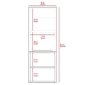 Kingston Rectangle 2 Shelf Medicine Cabinet White White Particle Board