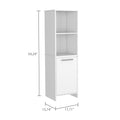 Forester 1 Shelf Pantry Cabinet White White Particle Board