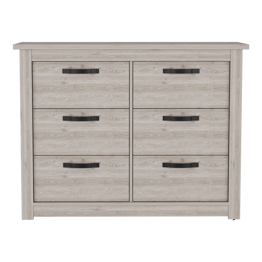 Bellingham 6 Drawer Dresser Light Gray Light Gray Particle Board