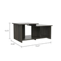 Linlock 1 Shelf Coffee Table Black Wengue Black Particle Board