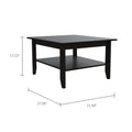 Danvers Rectangle Coffee Table Black Wengue Black Particle Board