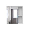 Whirlwind 1 Shelf Rectangle Medicine Cabinet With Mirror White White Particle Board