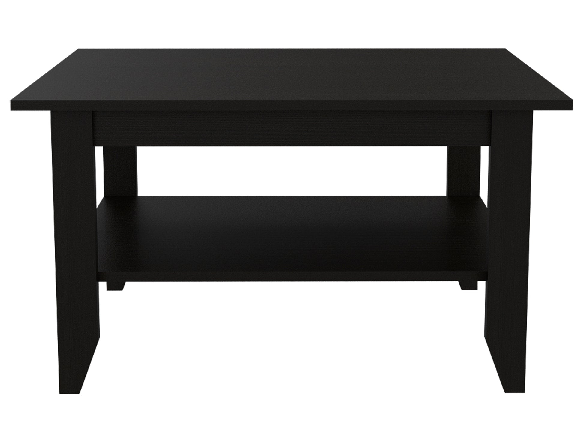 Danvers Rectangle Coffee Table Black Wengue Black Particle Board