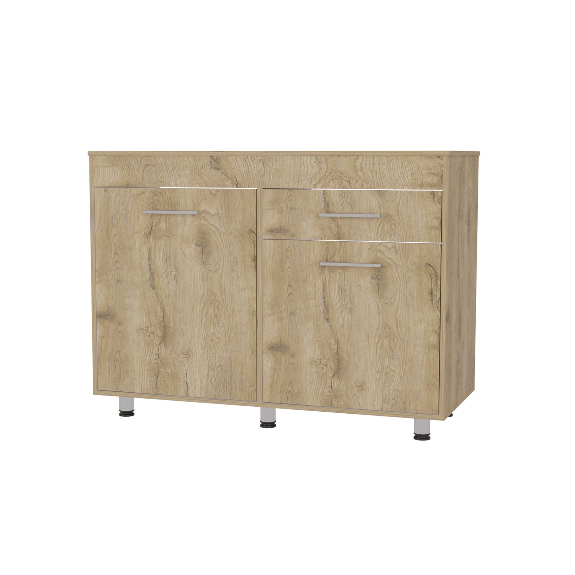 Macadamia 1 Drawer Rectangle Base Cabinet Beige Particle Board