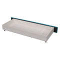 Queen Size Storage Bed Velvet Upholstered Platform Bed With A Big Drawer Blue Blue Velvet