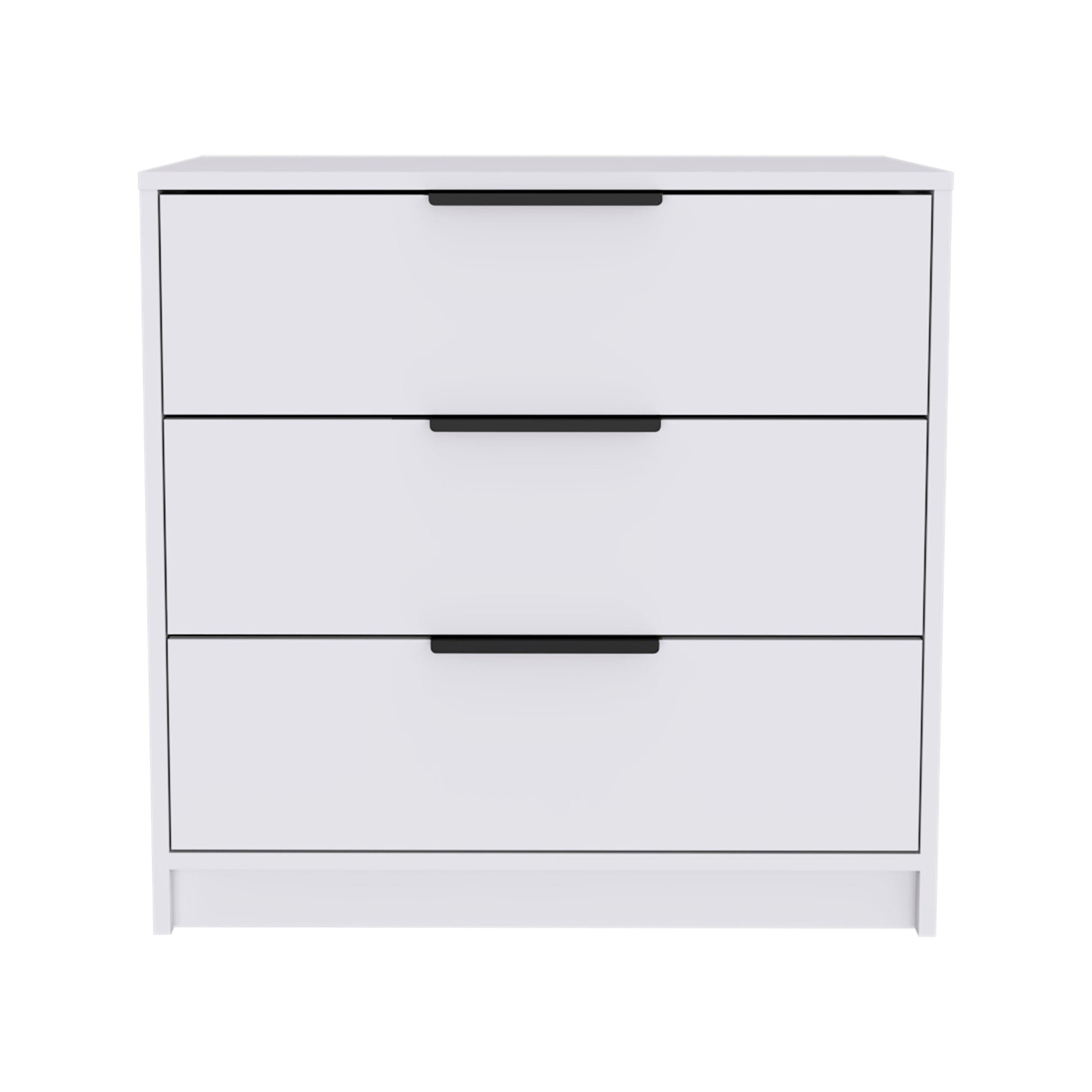 three drawer dresser white White 3 Drawer Rectangle Dresser White Particle Board