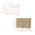 Macadamia 1 Drawer Rectangle Base Cabinet Beige Particle Board