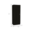 Richmond Rectangle Pantry Cabinet Black Wengue Black Particle Board