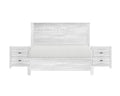 Albany 3 Piece Twin Bed Set, Heavy Duty Solid Wood Twin Size Bed Frame With Bedside Table Set Of 2, White White Solid Wood