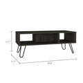 Newport Rectangle 2 Shelf Coffee Table Carbon Espresso Carbon Gray,Espresso Particle Board