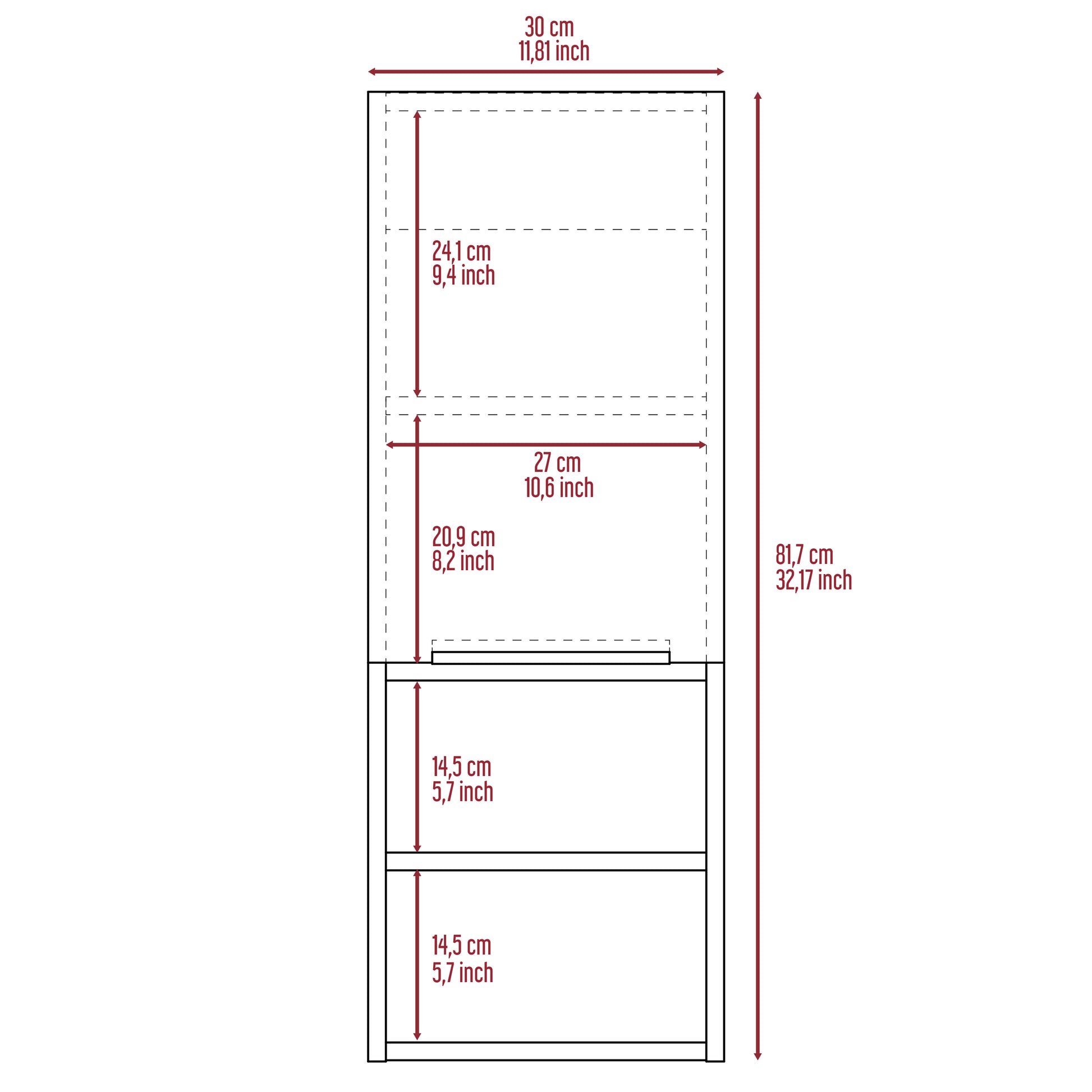 Smokey Oak Rectangle 2 Shelf Medicine Cabinet Gray Particle Board